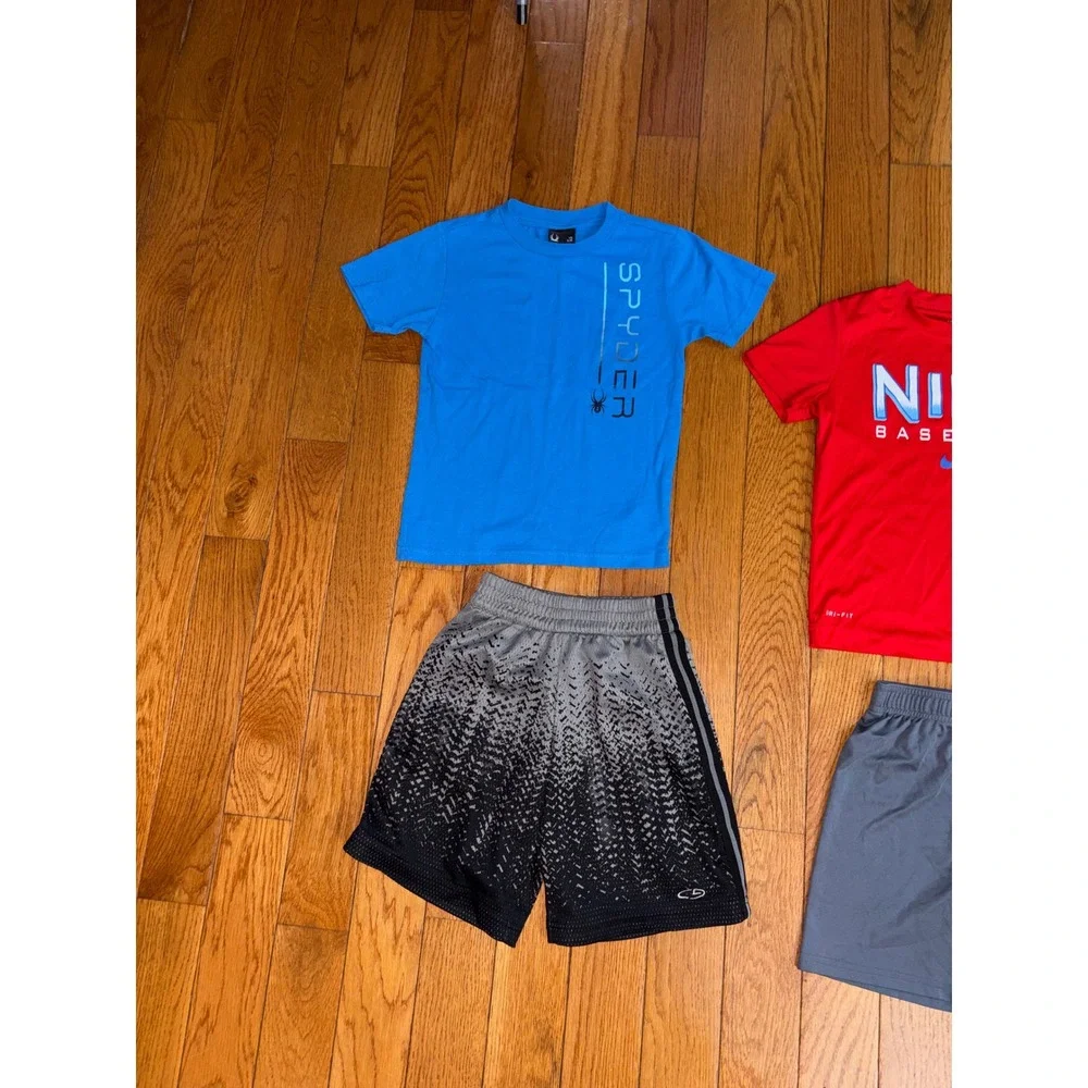 Boys Activewear Lot 6pc Adidas Nike Under Armour Spyder Champion Size Small 5/6